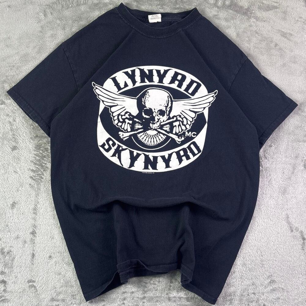 Lynyrd Skynyrd Double-Sided Graphic T-Shirt Black Band Tee Size Medium